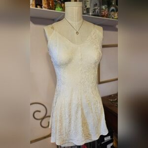 Vintage Frederick's of Hollywood Cream Fitted Camisole